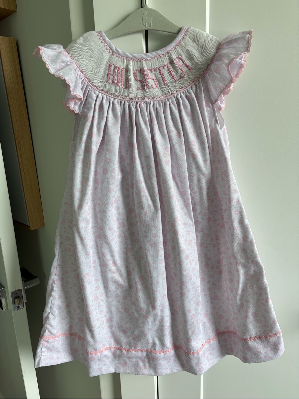 Big Sister Pink Smocked Dress